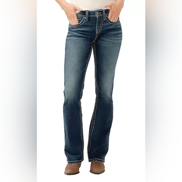 Silver Suki Surplus Mid-Rise Jeans. W31/L34. Euc. BootCut. - Picture 1 of 10